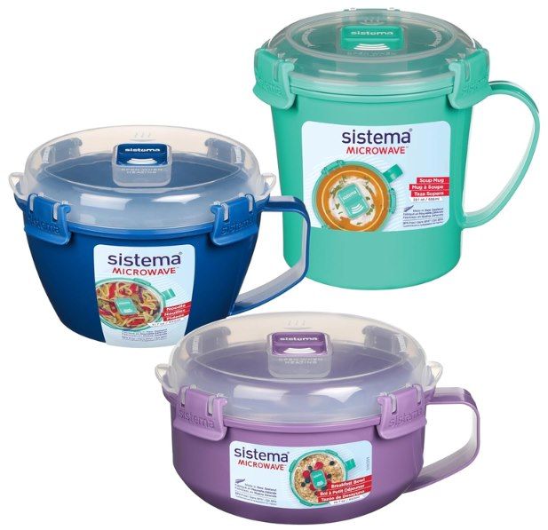 🍲 3x Sistema Mikrowellen-Behälter mit Dampfventil für 13,99€ (statt 21€)