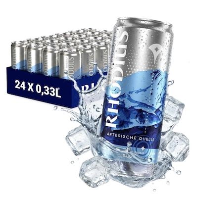 💦 24x 0,33L RHODIUS Vulkaneifel Mineralwasser mit Sprudel für 14€ (statt 24€)