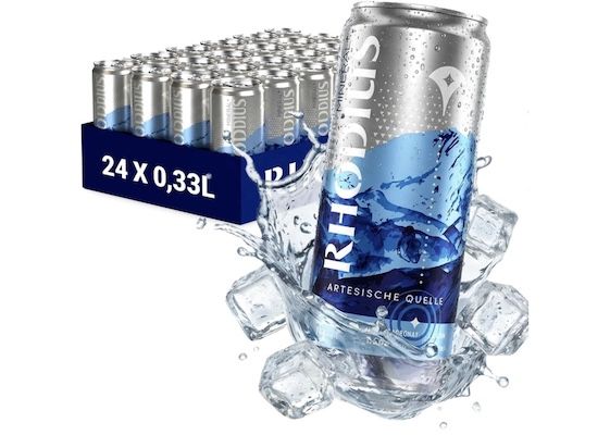 💦 24x 0,33L RHODIUS Vulkaneifel Mineralwasser mit Sprudel für 14€ (statt 24€)