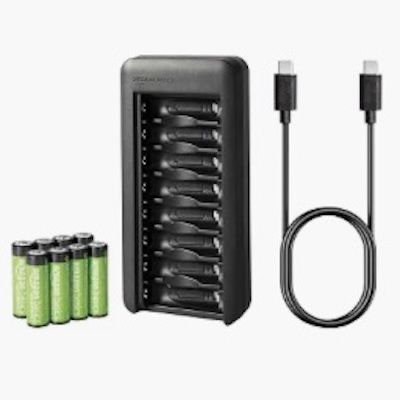 🔌🔋 8er Pack Amazon Basics AA-Batterien + Batterieladegerät für 14,50€ (statt 20€)