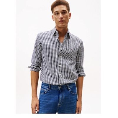 💥😳👔 Tommy Hilfiger Herren Flex Poplin Big Gingham Rf Hemd ab 33,39€ (statt 64€)