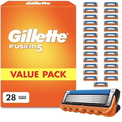 🪒 28x Gillette Fusion 5 Herren Original Rasierklingen für 60,99€ (statt 76€)