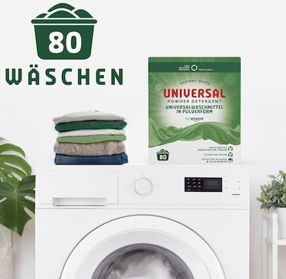 🧺 4,8kg by Amazon Universal Waschpulver (80 WL) für 11,72€ (statt 15€) 🧺 4,8kg by Amazon Universal Waschpulver (80 WL) für 11,72€ (statt 15€)
