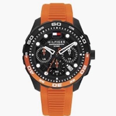 🧡 Tommy Hilfiger Analoguhr in Orange für 97,61€ (statt 120€)
