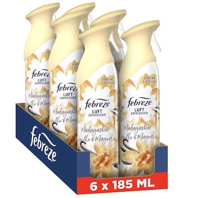 🐘 6x 185ml Febreze Lufterfrischer Spray Madagaskar Vanille 17,58€ (statt 23€)