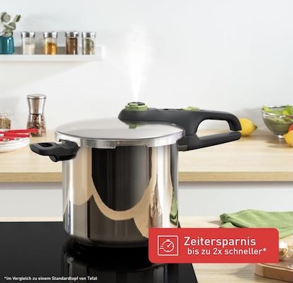 🍯 Tefal Secure Trendy 8L Schnellkochtopf mit Korb für 76,19€ (statt 98€) 🍯 Tefal Secure Trendy 8L Schnellkochtopf mit Korb für 76,19€ (statt 98€)