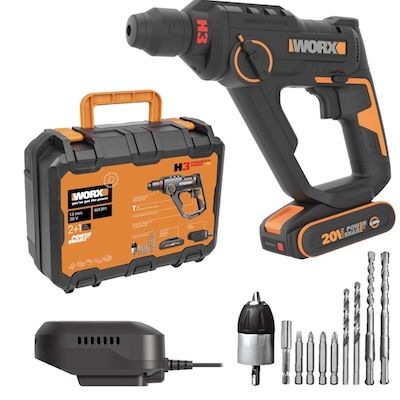 🔨 WORX WX391 Akku-Bohrhammer mit 1150 U/min für 93,49€ (statt 110€)