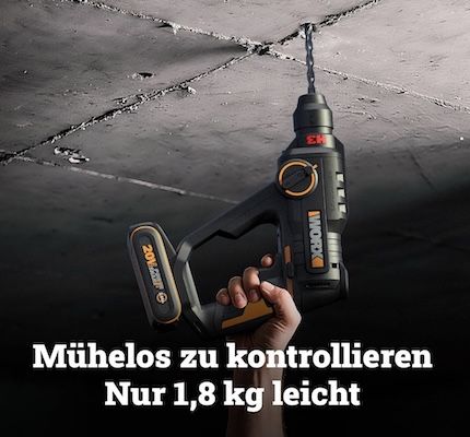 🔨 WORX WX391 Akku-Bohrhammer mit 1150 U/min für 93,49€ (statt 110€) 🔨 WORX WX391 Akku Bohrhammer mit 1150 U/min für 93,49€ (statt 110€)