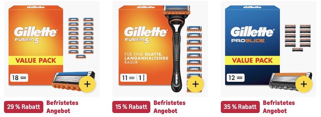 🔝🤑🪒 Amazon: Gillette Sale mit bis  36% 👉🏻 Body + Intimate i5 Rasierer für 60€ (statt 70€)