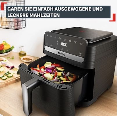 🍗 Tefal EY8618 Easy Fry Mega Compact Heißluftfritteuse für 77€ (statt 89€)