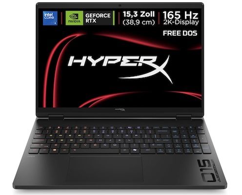HP HyperX Omen 15   15,3 Laptop mit 16/512GB für 1.369€ (statt 1.599€)