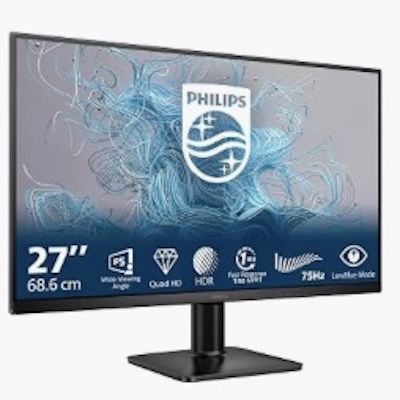 🖥️ Philips 27″ WQHD Monitor mit 75Hz & 4ms GtG für 109€ (statt 129€)