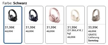 🔈 Soundcore by Anker Q20i Bluetooth Kopfhörer für 31,98€ (statt 41€)