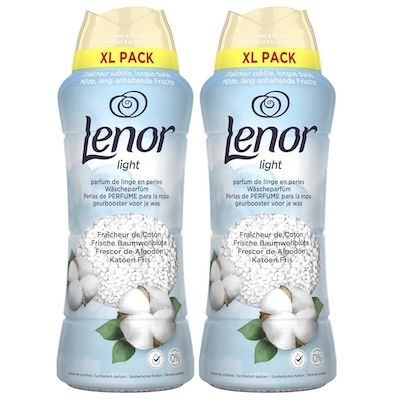 👃🏻 2x 495g Lenor Light Wäscheparfüm Frische Baumwollblüte für 16,24€ (statt 19€)