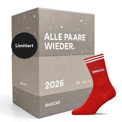 🧦 SNOCKS Socken Adventskalender 🎄 mit 24 Paar für 84,99€ (statt 100€)