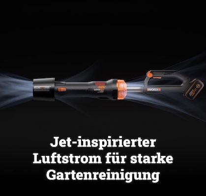 🦾 Worx WG550E Leafjet Akku-Laubbläser mit 200 km/h 💨 für 93,49€ (statt 119€) 🦾 Worx WG550E Leafjet Akku Laubbläser mit 200 km/h 💨 für 93,49€ (statt 119€)