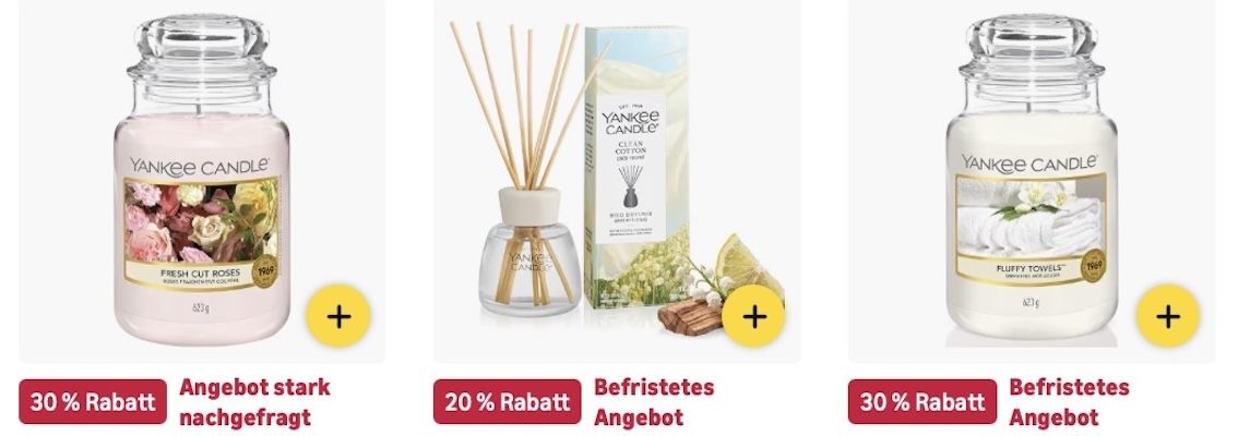 🔝🕯️ Amazon: Yankee Candle Sale mit bis -43% z.B. Vanilla Cupcake für 23€ (statt 30€) 🔝🕯️ Amazon: Yankee Candle Sale mit bis 43% z.B. Vanilla Cupcake für 23€ (statt 30€)