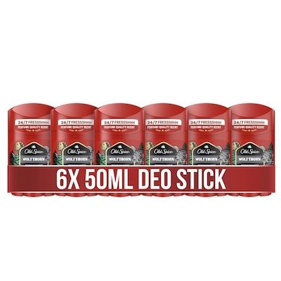 👃🏻 6×50 ml Old Spice Wolfthorn Männer Deostick für 15,94€ (statt 20€)