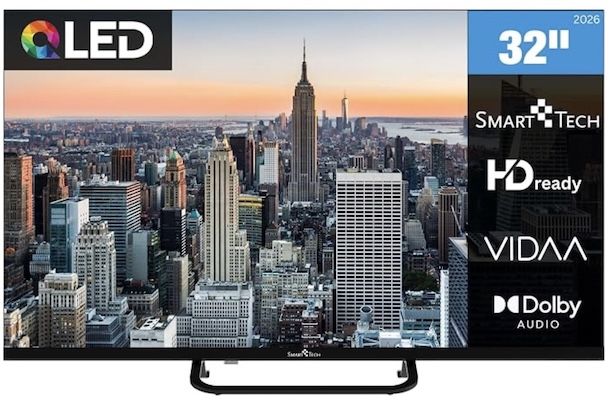 📺 Smart Tech - 32 📺 Smart Tech 32 QLED Smart TV mit HD für 159,99€ (statt 190€)