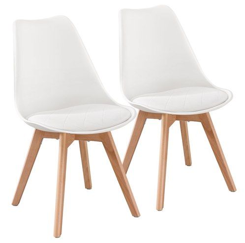 🪑 2x VASAGLE gepolsterte Küchenstühle aus PU Leder & Buchenholz für 45,99€ (statt 56€)