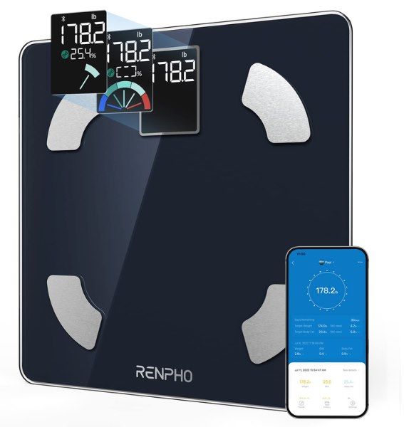 ⚖️ RENPHO digitale Körperfettwaage mit 13 Messwerten für 17,38€ (statt 28€)