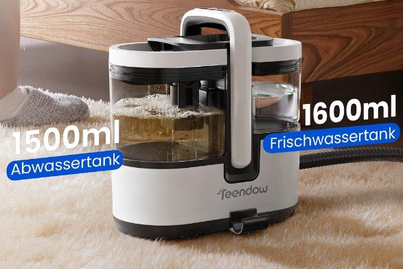 💦 Teendow C7 Max Waschsauger mit 1.800W & 1,6L+1,5L Tank für 61,82€ (statt 100€) 💦 Teendow C7 Max Waschsauger mit 1.800W & 1,6L+1,5L Tank für 61,82€ (statt 100€)