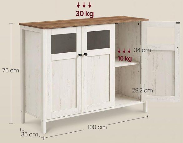 📚 VASAGLE Sideboard mit Glastüren & Stahlrahmen für 63,99€ (statt 85€) 📚 VASAGLE Sideboard mit Glastüren & Stahlrahmen für 63,99€ (statt 85€)