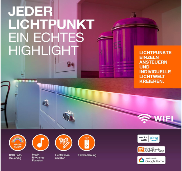💡 LEDVANCE Flex COB 5m Light Stripe warmweiße Innenbeleuchtung 24W für 9,99€ (statt 17€) 💡 LEDVANCE Flex COB 5m Light Stripe warmweiße Innenbeleuchtung 24W für 9,99€ (statt 17€)