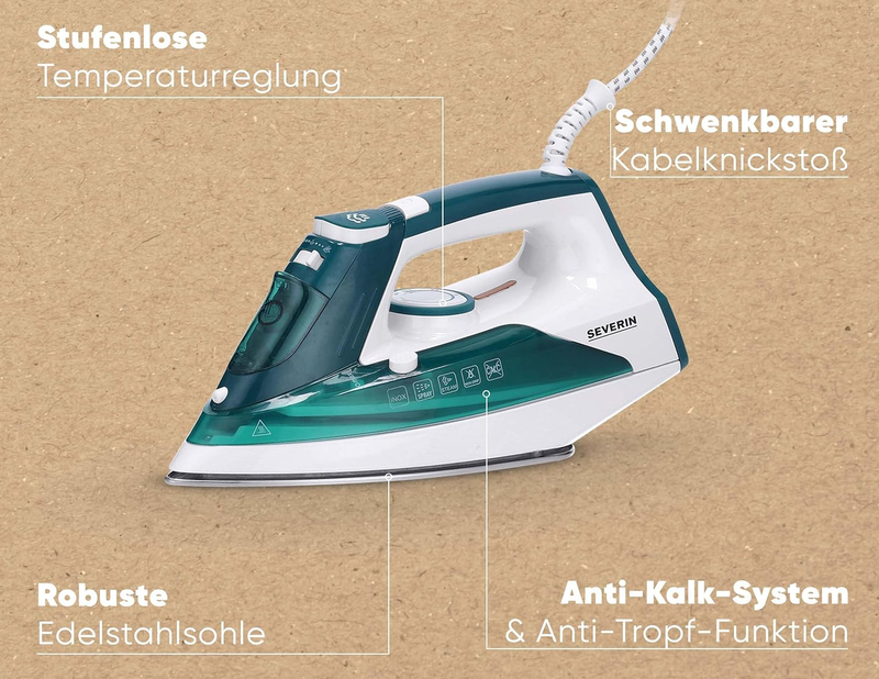 💨 Severin BA 3261 Dampfbügeleisen 2.400 Watt für 18,79€ (statt 26€) 💨 Severin BA 3261 Dampfbügeleisen 2.400 Watt für 18,79€ (statt 26€)