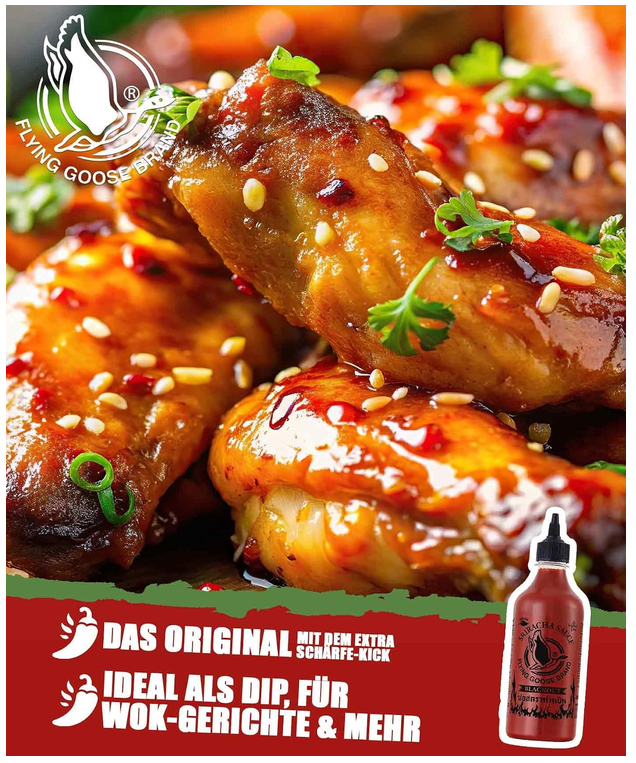 ⚠️ HOT! Flying Goose Sriracha BLACKOUT Hot Chili (455ml) ab 2,81€ (statt 12€) ⚠️ HOT! Flying Goose Sriracha BLACKOUT Hot Chili (455ml) ab 2,81€ (statt 12€)
