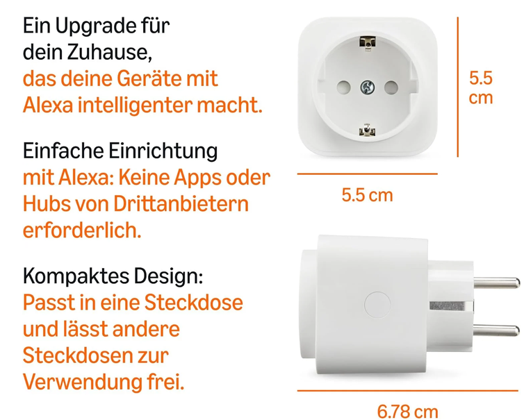 đđ 10x AmazonBasics Smart WLAN-Steckdosen fĂŒr 49,99⏠(statt 109âŹ) đđ 10x AmazonBasics Smart WLAN Steckdosen fĂŒr 49,99⏠(statt 109âŹ)