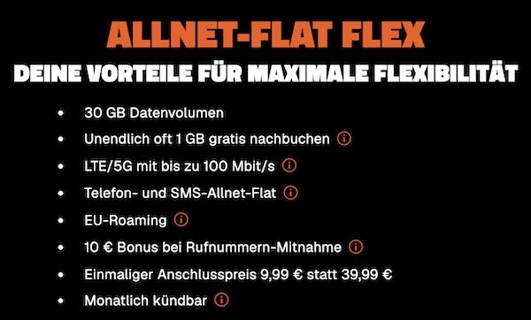 📱 Vodafone Allnet-Flat mit unlimited 5G (on Demand) für 17,99€ mtl. - monatlich kündbar 📱 Vodafone Allnet Flat mit unlimited 5G (on Demand) für 17,99€ mtl. monatlich kündbar