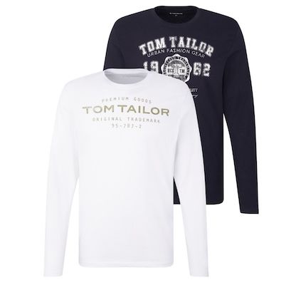 👕 2er Pack Tom Tailor Langarmshirts ab 15,31€ (statt 29€)