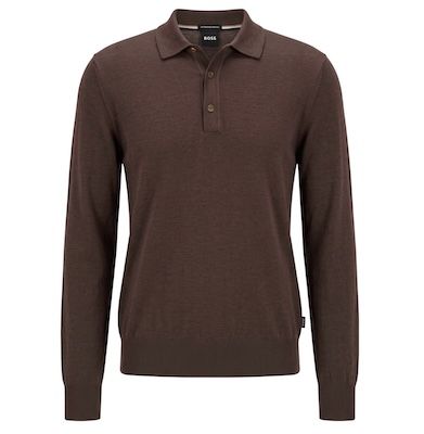 Hugo Boss Pullover aus Merino mit Polokragen für 124,91€ (statt 143€)