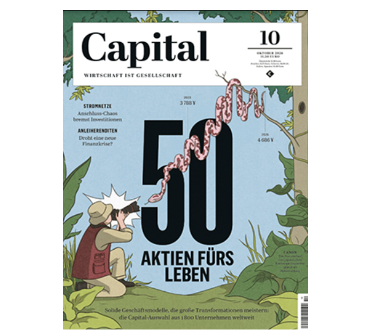 💰 Capital Print-Jahresabo 12 Ausgaben direkt ohne Prämie nur 69€ (statt 138€)