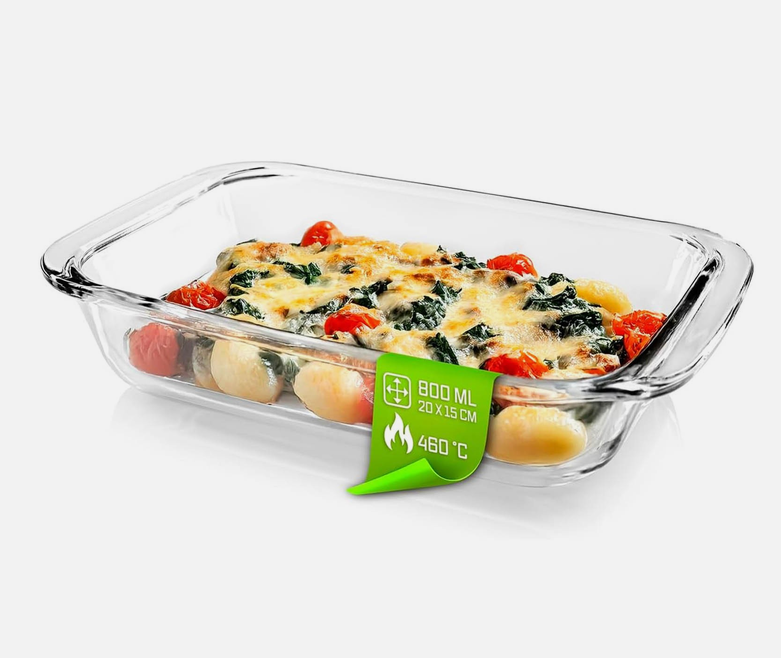 ♨️ GOURMETmaxx Auflaufform 800 ml Borosilikatglas für 9,99€ (statt 14€)