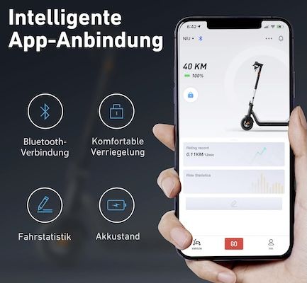 🛴 NIU KQi3 Sport E Scooter bis 40km Reichweite für 199,99€ (statt 379€)
