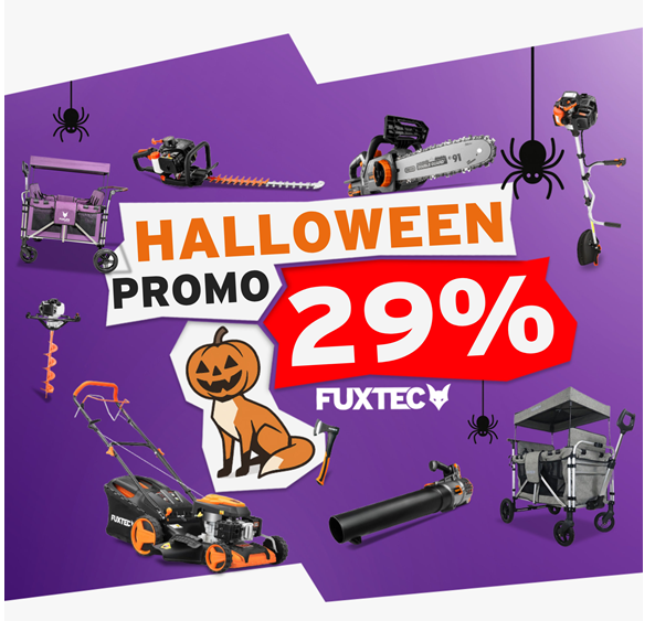 👩‍🌾 Fuxtec Halloween: 29% Rabatt auf (fast) ALLES – z.B. FX-CT700 Bollerwagen für 147,19€ (statt 214€)
