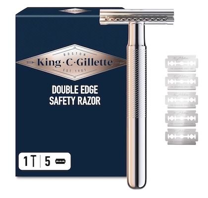 🪒 King C. Gillette Rasierhobel inkl. 5 Klingen ab 9,11€ (statt 15€)