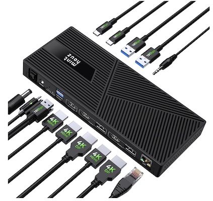 🖥️ Minthouz DisplayLink Dockingstation mit Netzteil für 81,49€ (statt 163€)