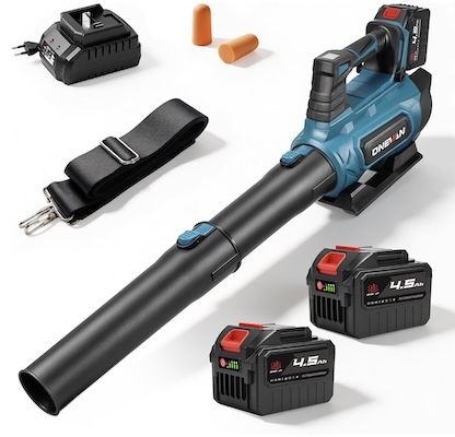 🍂 ONEVAN Akku-Laubbläser bis 210 km/h inkl. 2x 4,5 Ah für 39,14€ (statt 74€)