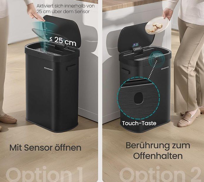 🗑️ SONGMICS Mülleimer (50L) aus Stahl mit Sensor & Softclose für 46,99€ (statt 60€) 🗑️ SONGMICS Mülleimer (50L) aus Stahl mit Sensor & Softclose für 46,99€ (statt 60€)
