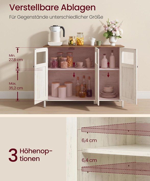 📚 VASAGLE Sideboard mit Glastüren & Stahlrahmen für 63,99€ (statt 85€) 📚 VASAGLE Sideboard mit Glastüren & Stahlrahmen für 63,99€ (statt 85€)