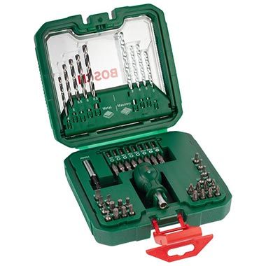 🪛 Bosch Bohrer- & Bitset mit 42 + 1 Teilen für 14,99€ (statt 31€)