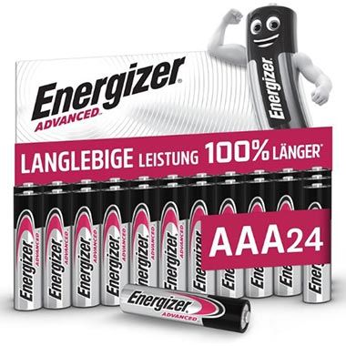 🔋 24er Pack Energizer Advanced AAA oder AA Batterien ab 13€ (statt 20€)