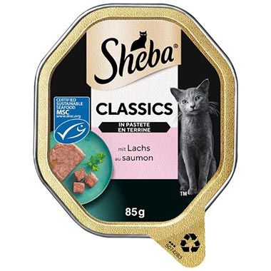 🐈 22er Pack Sheba Adult Classics Katzennassfutter mit Lachs ab 8,91€ (statt 17€)
