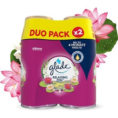 🥀 2er Pack Glade Relaxing Zen Automatic Spray Nachfüller ab 5,24€ (statt 9€)