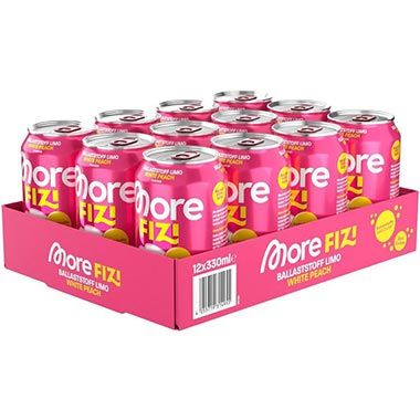 🍹 12er Pack MORE Fizi White Peach Erfrischungsgetränk ab 17€ (statt 24€)