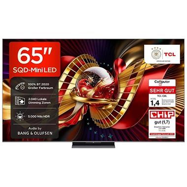 📺 TCL 65C8L 65″ 4K SQD-Mini LED TV mit HDR10+ für 1.199€ (statt 1.539€)
