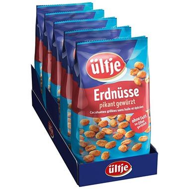 4,5kg! 🥜 5er Pack ültje Erdnüsse pikant gewürzt, je 900g ab 22,91€ (statt 45€)